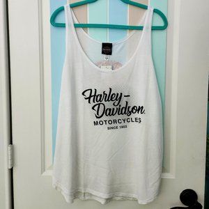 NWT Harley Davidson Women's White Tank Top Size 2XL